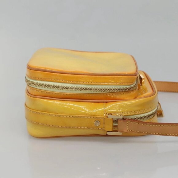 LOUIS VUITTON Monogram Vernis Wooster Bag Lime Yellow M91075 LV Auth ep9753 - Picture 10 of 16